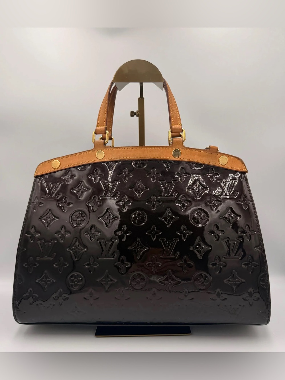 LV Brea MM — Amarante Monogram Vernis